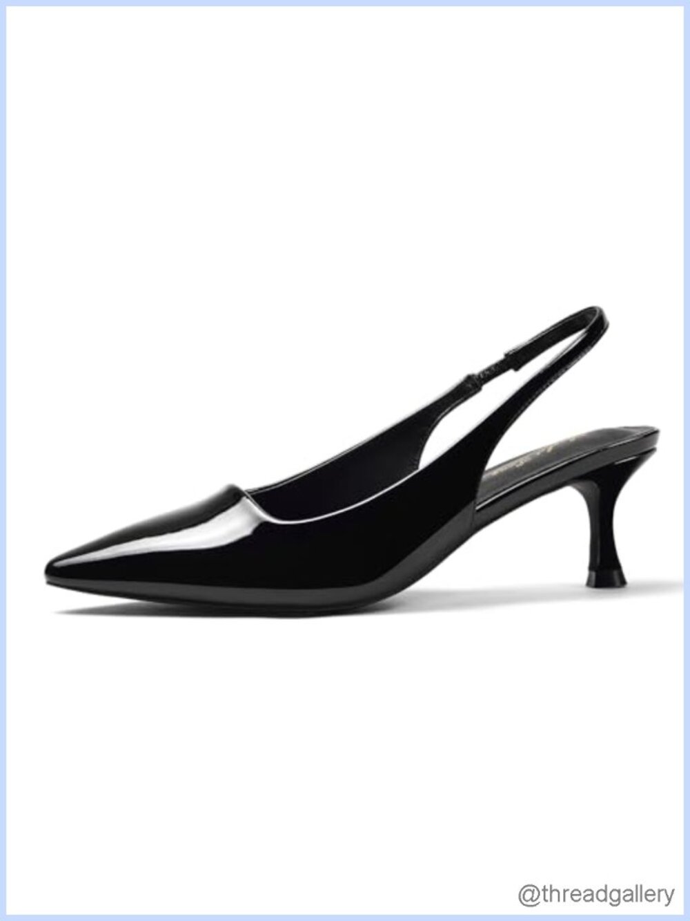 Kitten Heel Slingback Pumps Pointed Toe Cushioned Dressy Wedding Heels